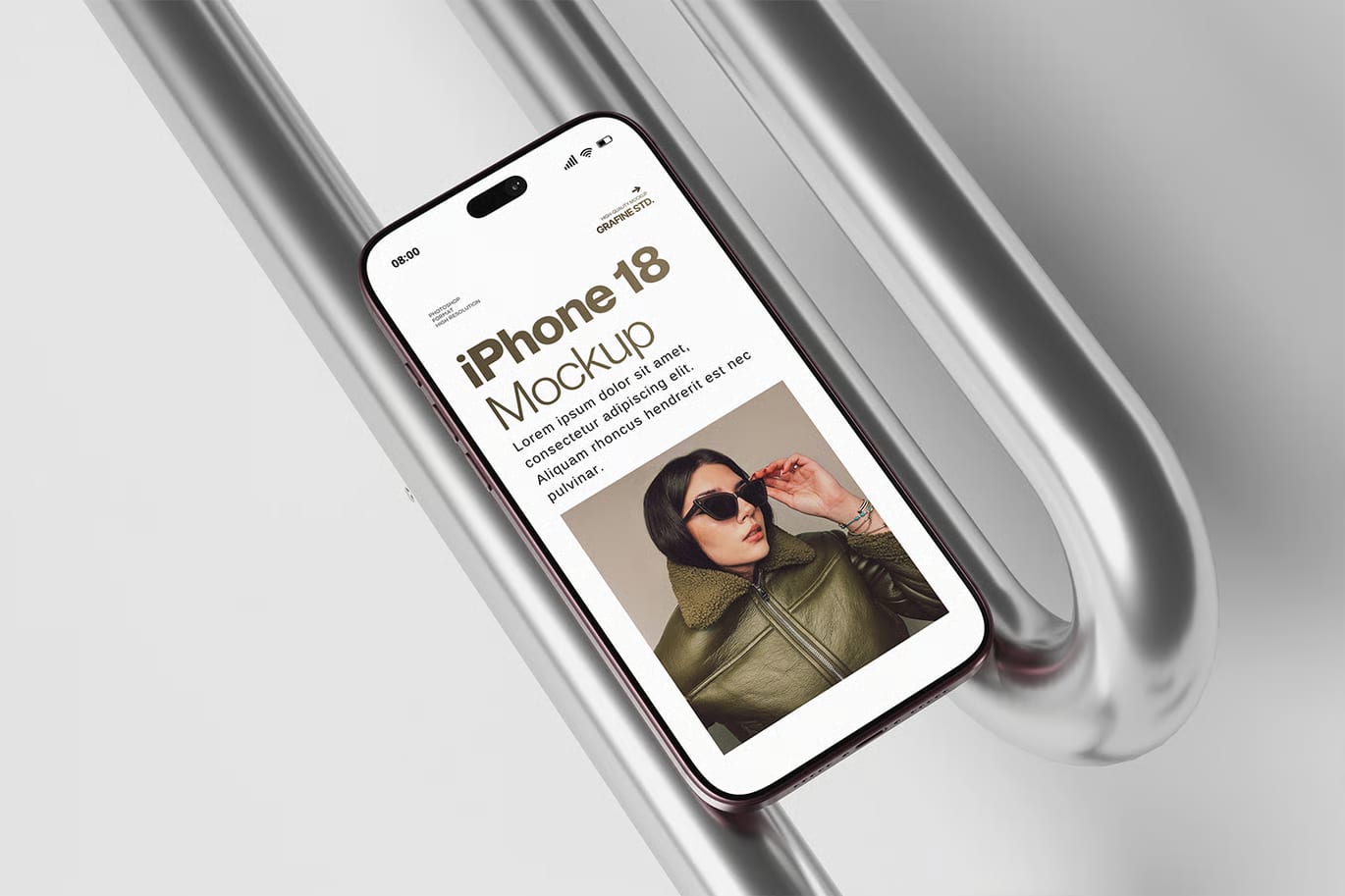 Free iPhone 18 Pro Mockup Set 3