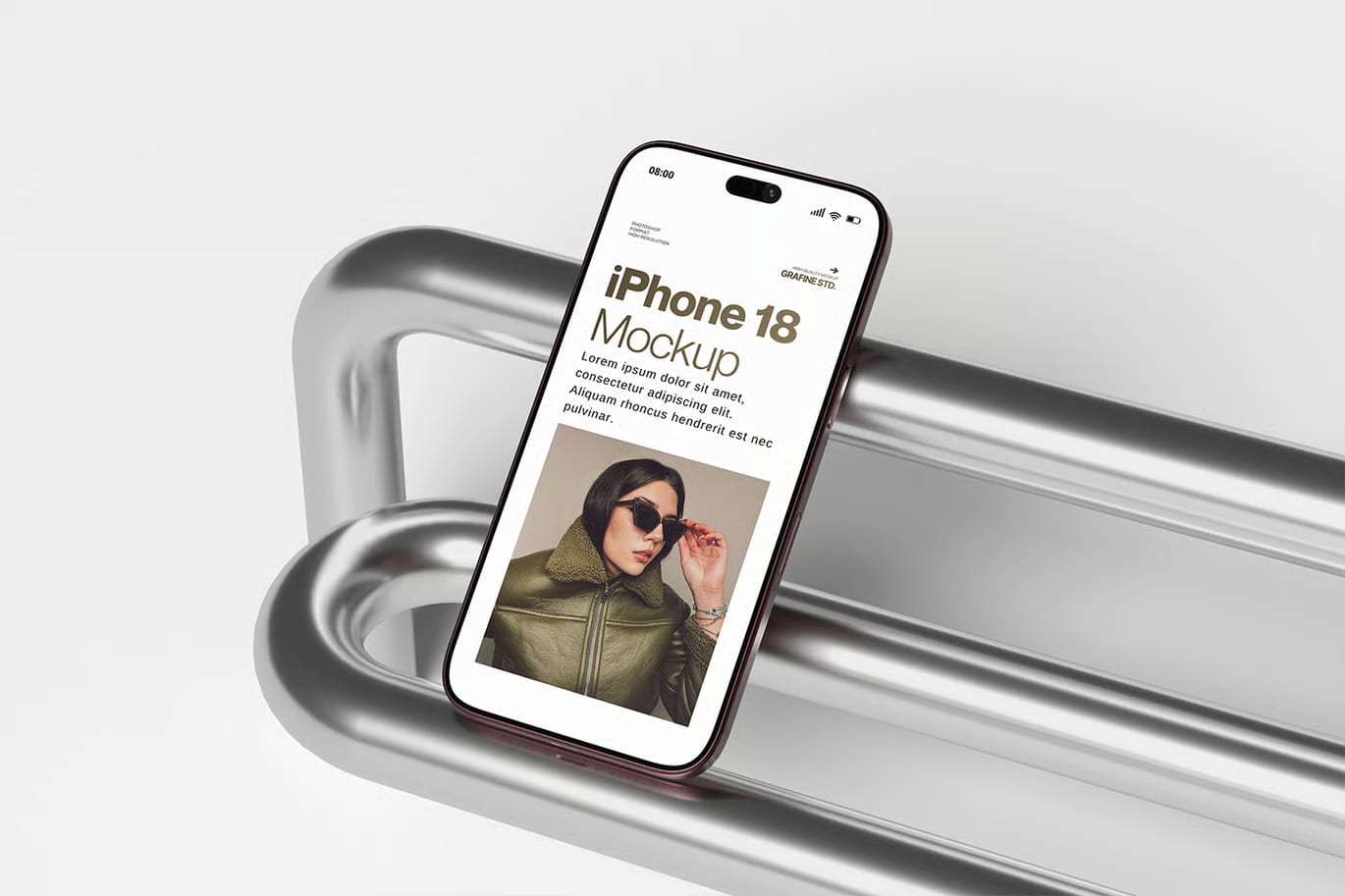 Free iPhone 18 Pro Mockup Set 4