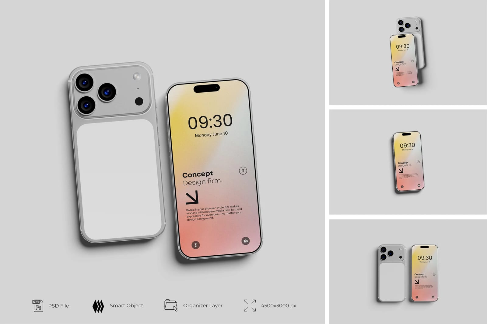 Free iPhone Mockup Set 1