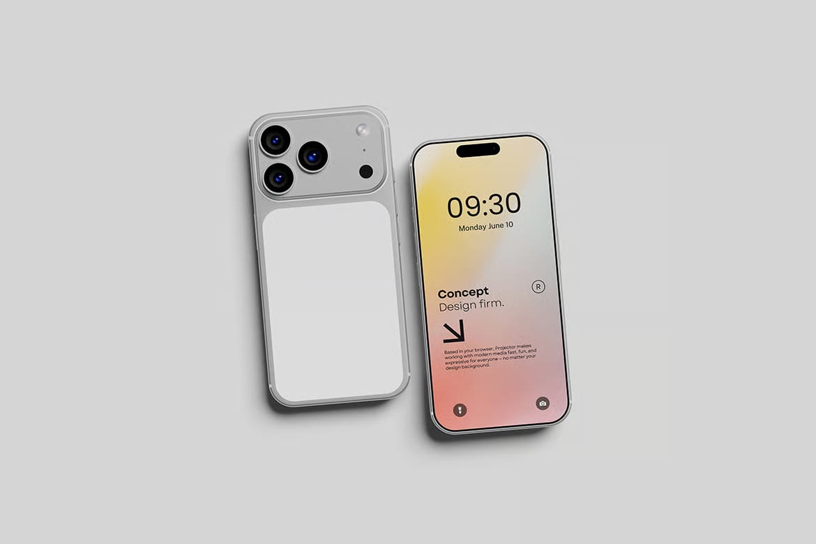 Free iPhone Mockup Set 4