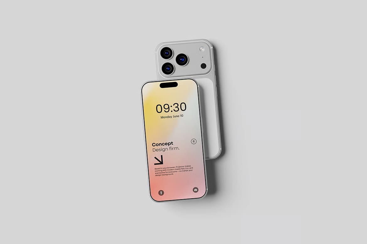 Free iPhone Mockup Set 5