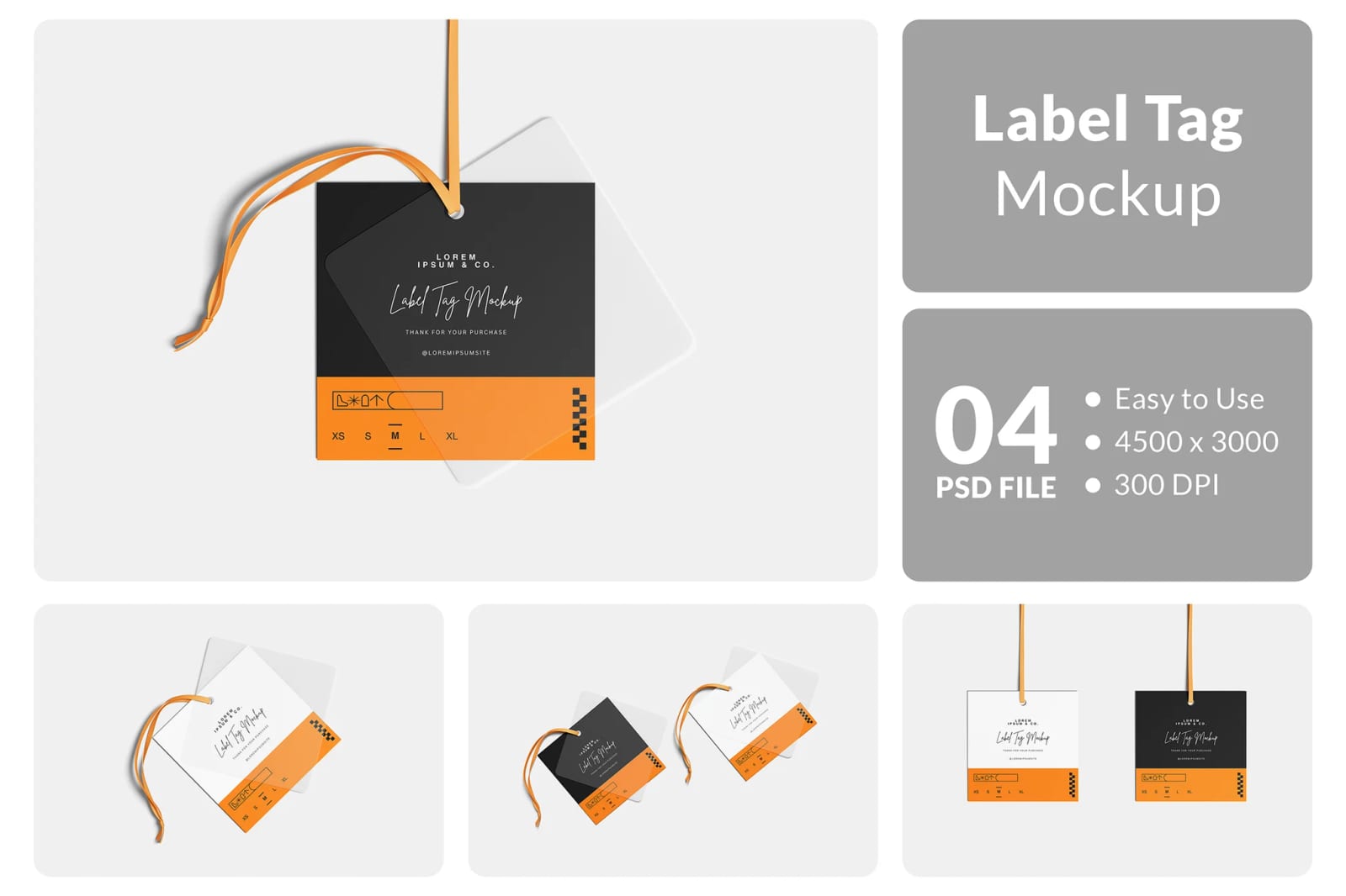Free Label Tag Mockup 1