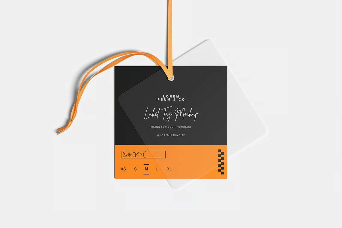 Free Label Tag Mockup 2