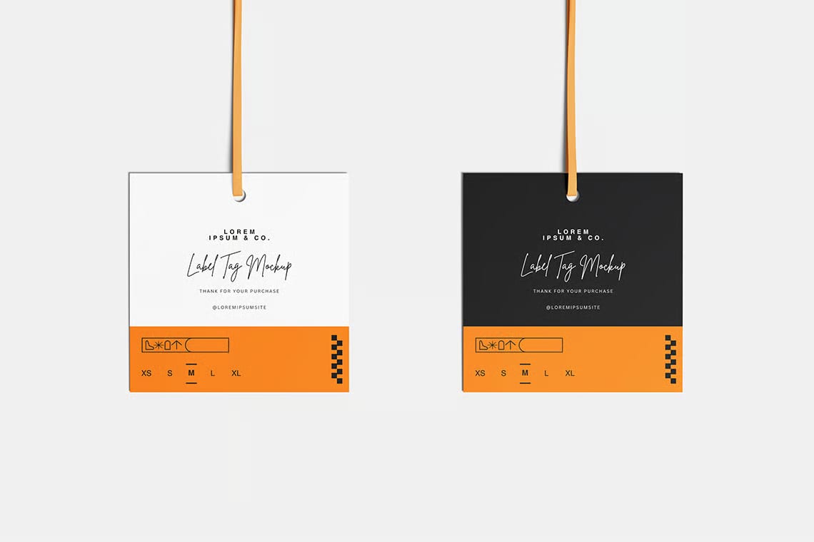 Free Label Tag Mockup 5