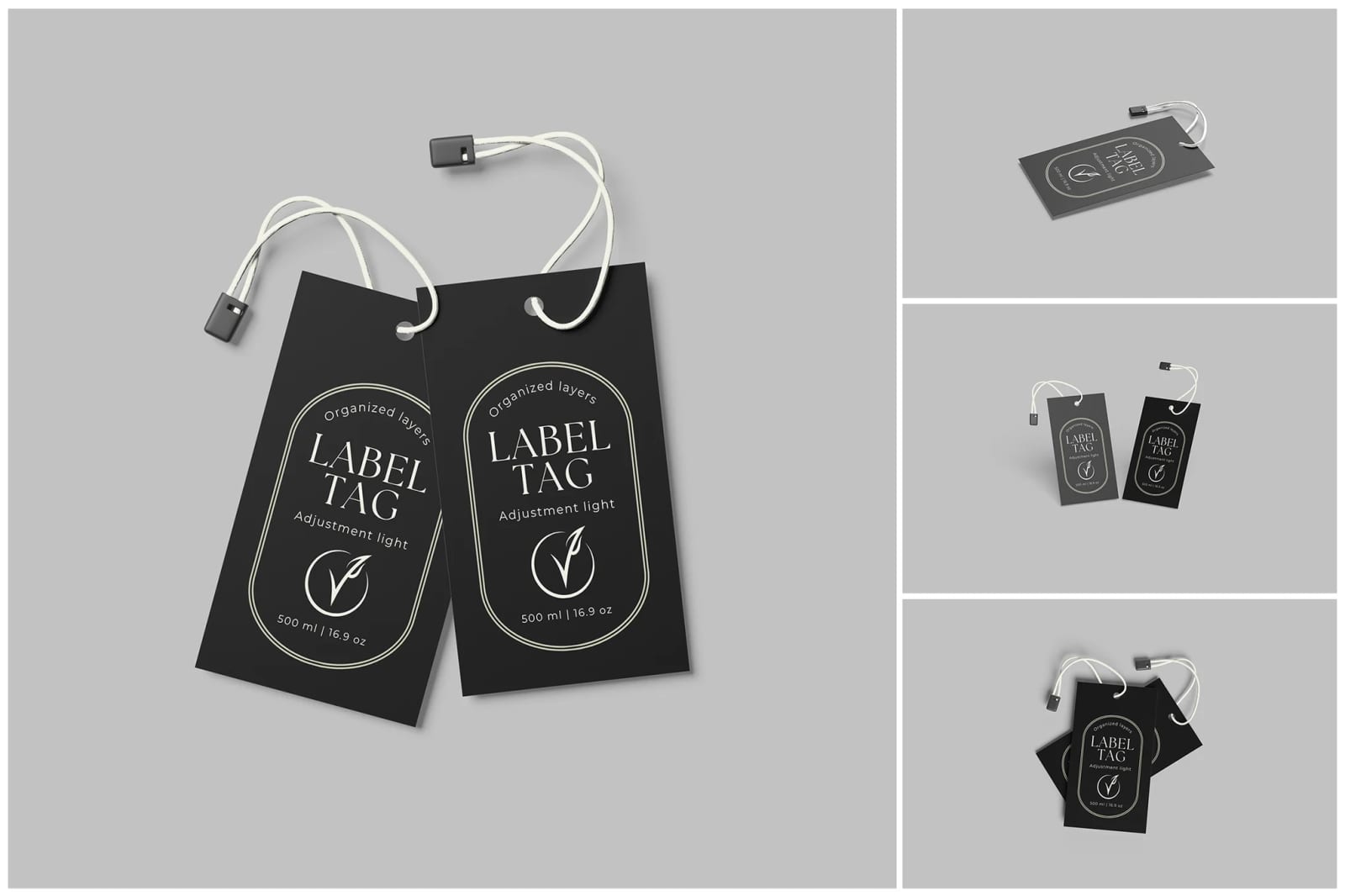 Free Label Tag Mockup Set 1