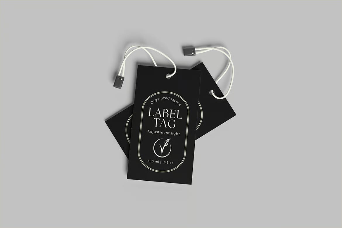 Free Label Tag Mockup Set 2