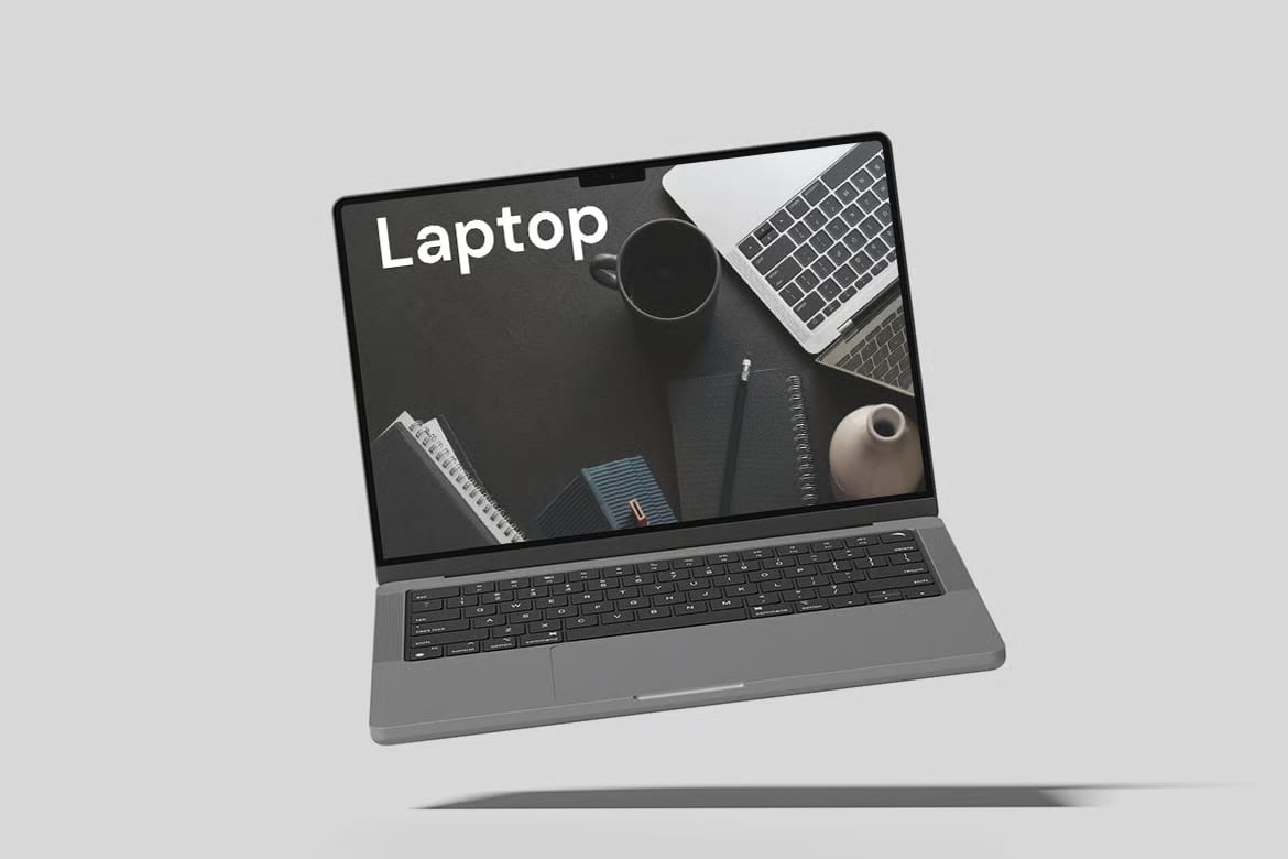 Free Laptop Mockup 4