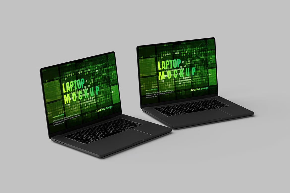 Free Laptop Mockup 4