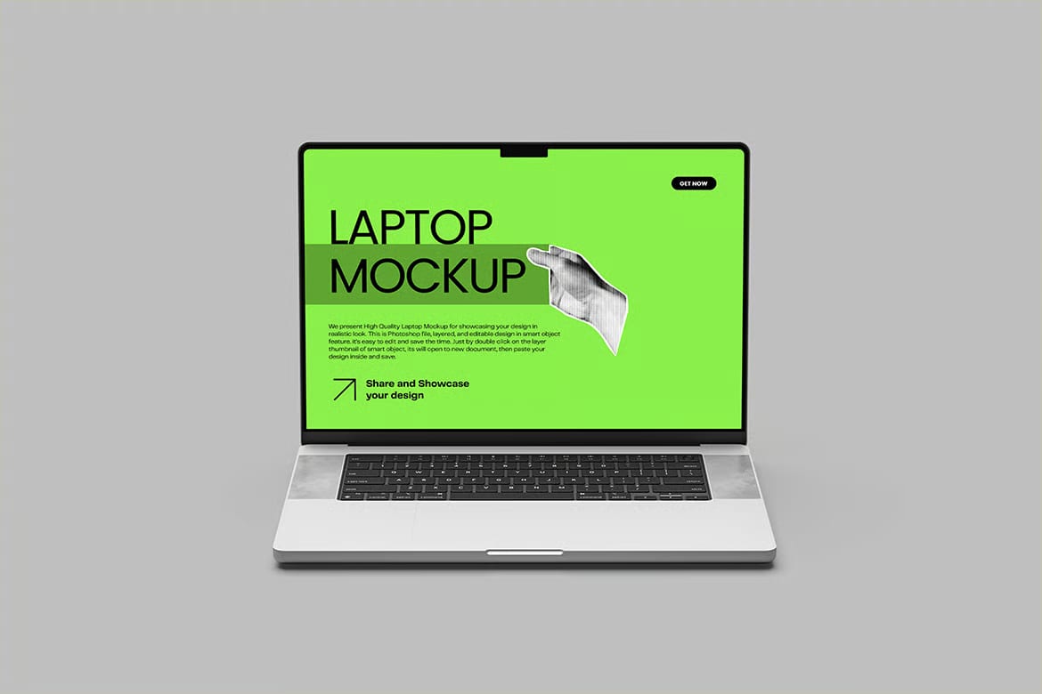 Free Laptop Mockup Set – 4 PSD Files 2