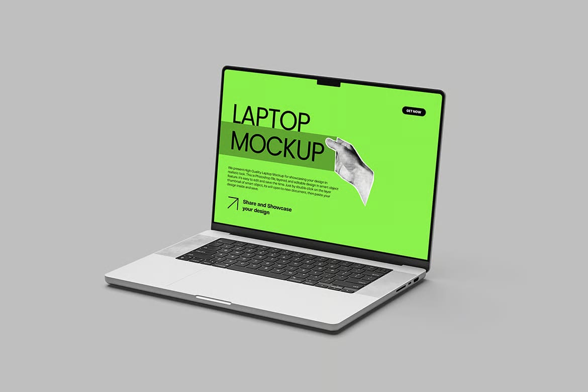 Free Laptop Mockup Set – 4 PSD Files 3