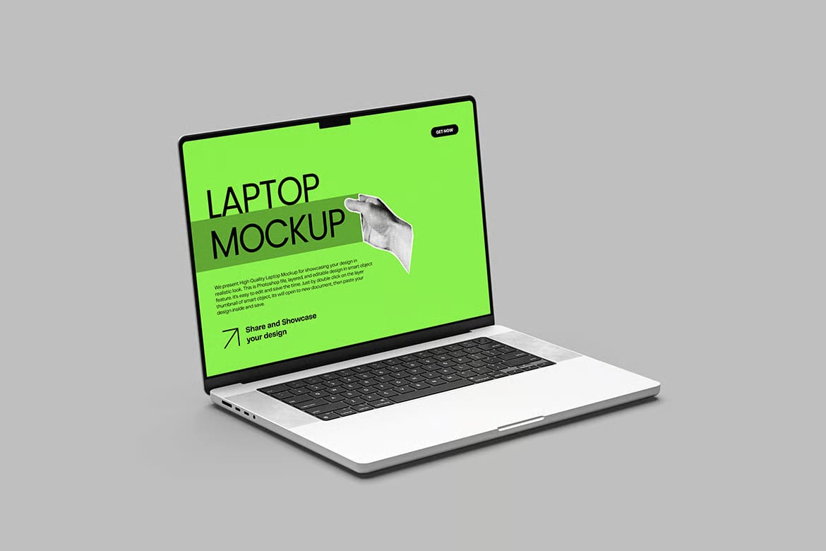 Free Laptop Mockup Set – 4 PSD Files 4