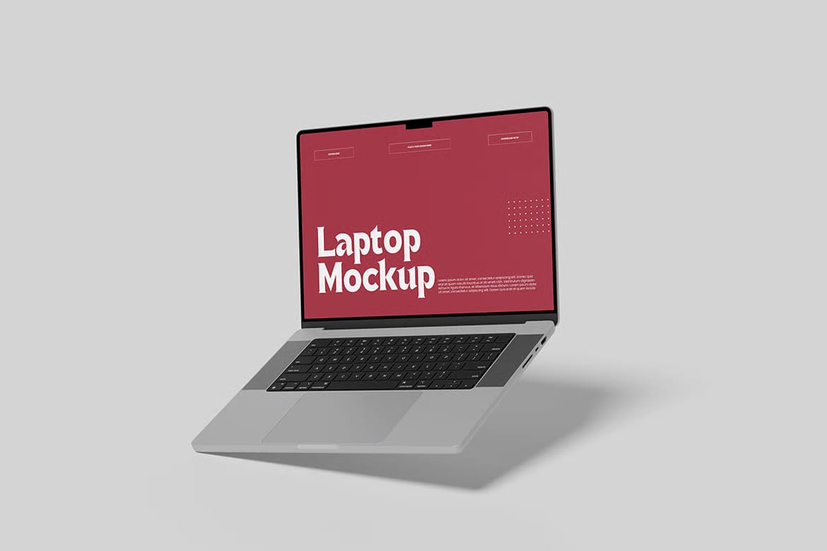 Free Laptop Mockup Set 4