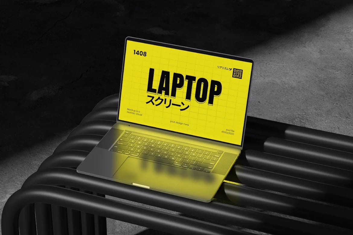 Free Laptop Screen Mockup 5