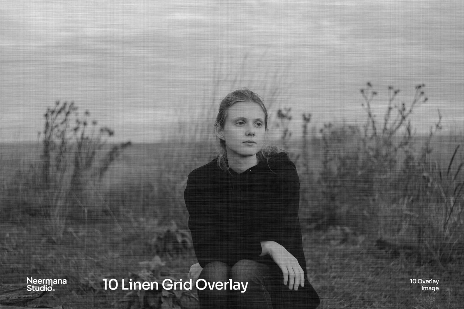 Free Linen Grid Texture Overlay 1