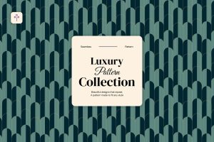 Free Luxury Art Deco Geometric Arch Seamless Pattern 1