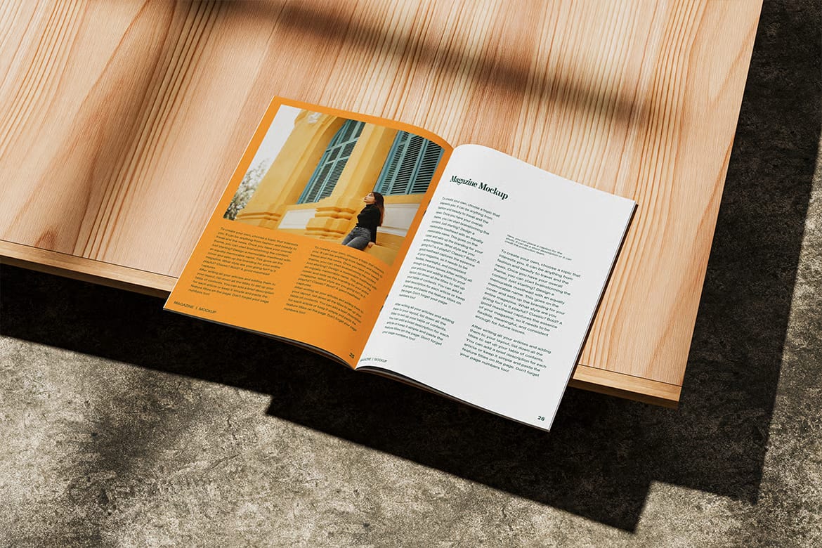 Free Magazine Mockup Set – 03 PSD Files 3