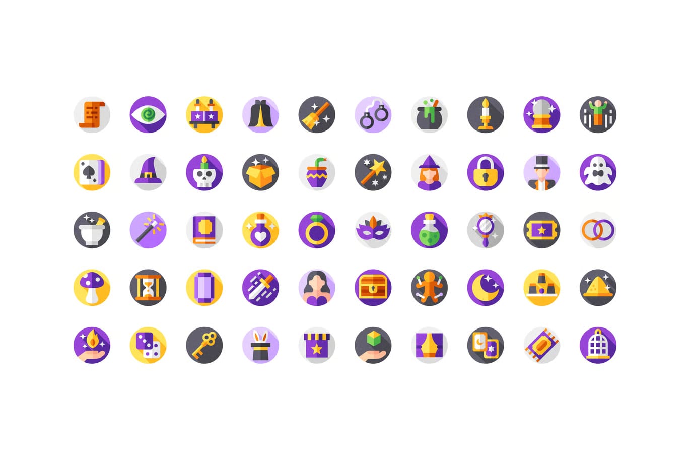 Free Magic & Witchcraft Icons – Spell UI 2