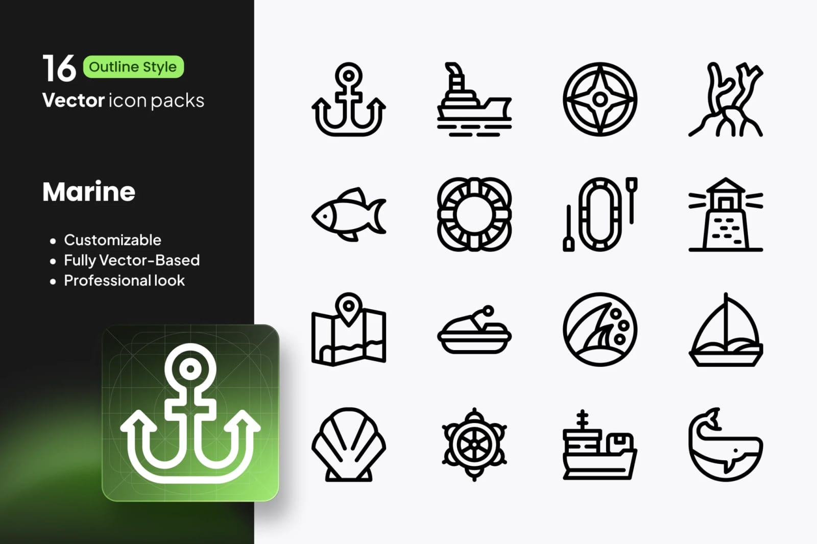 Free Marine Icons 1