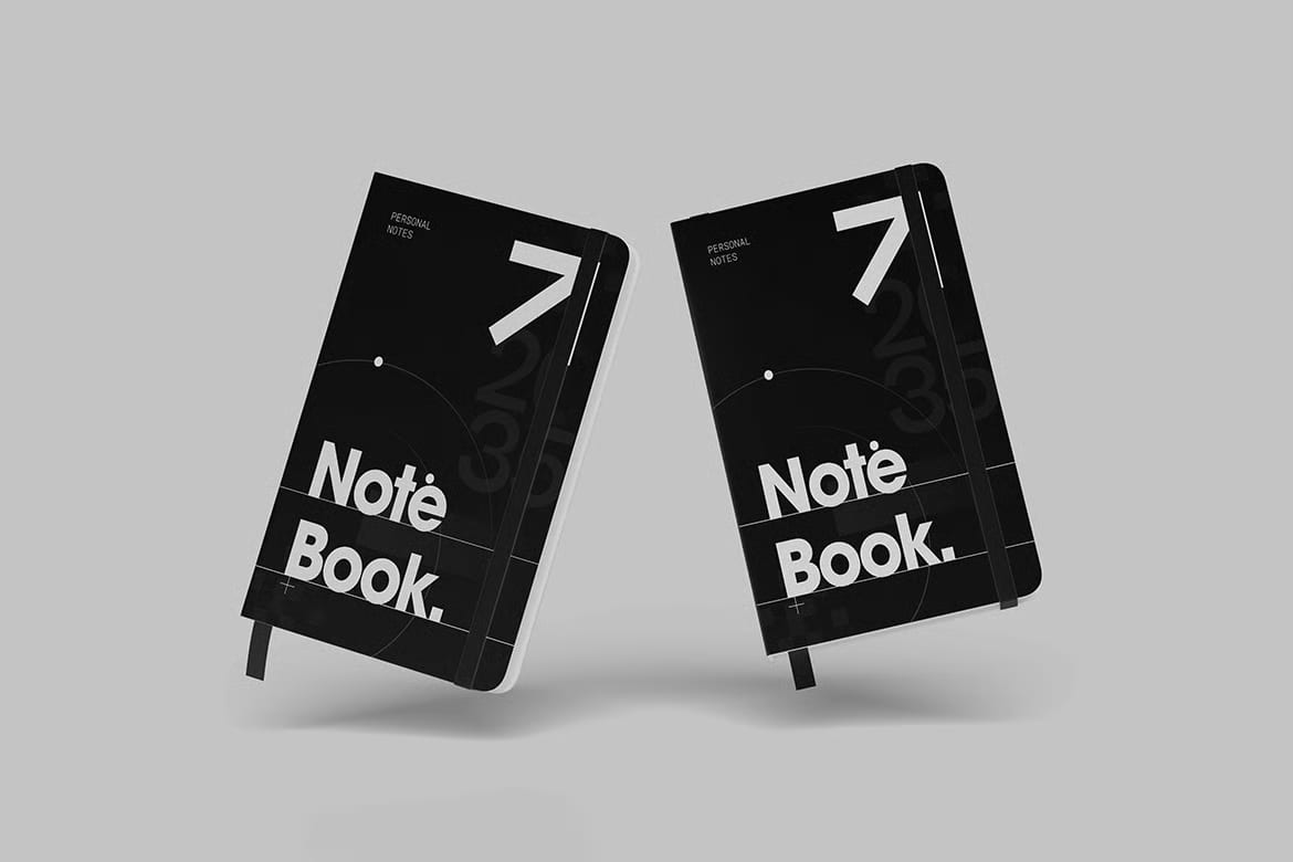 Free Note Book Mockup 2
