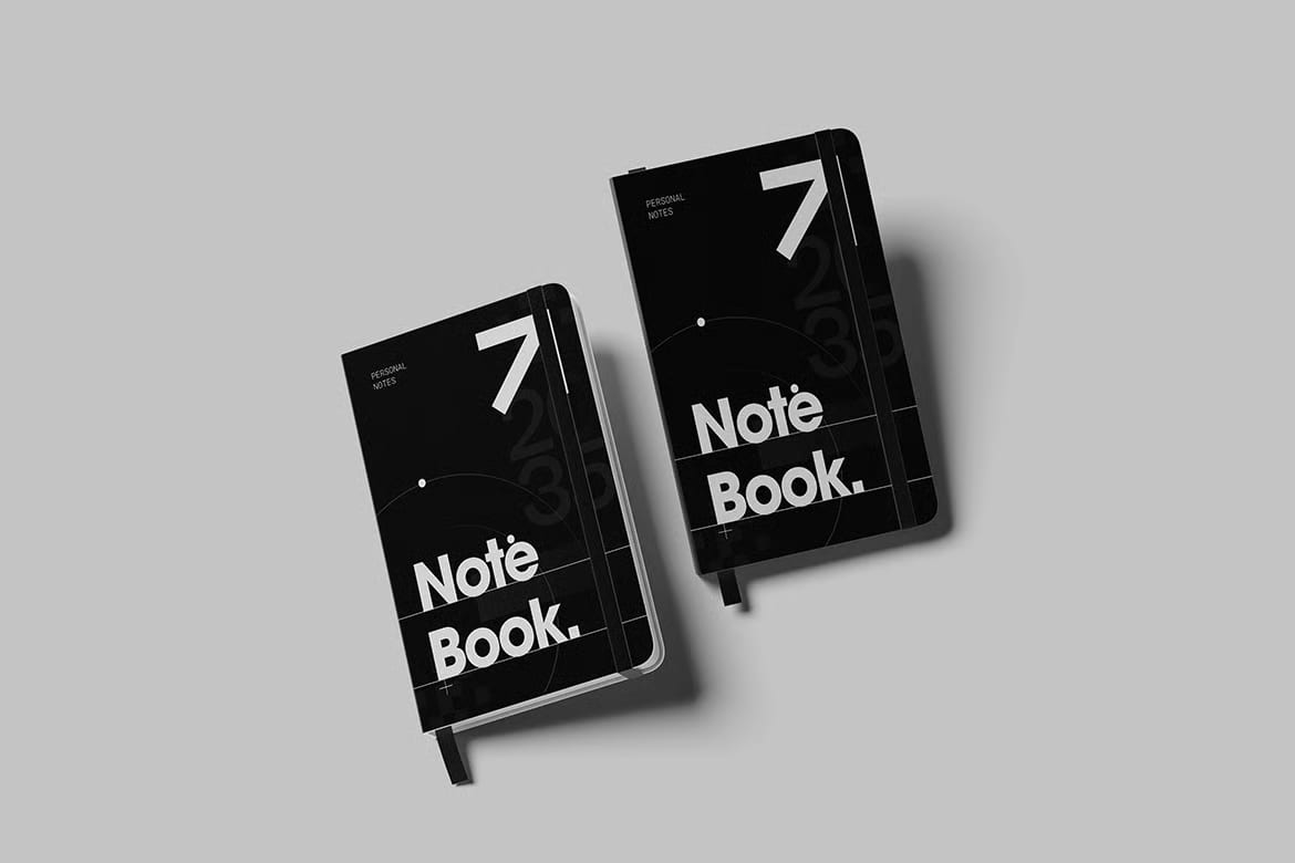Free Note Book Mockup 5