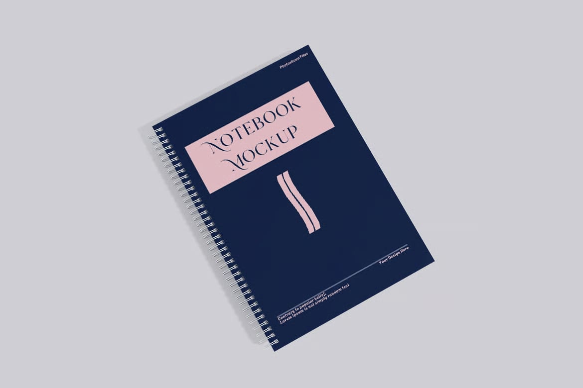 Free Notebook Mockup Set 2