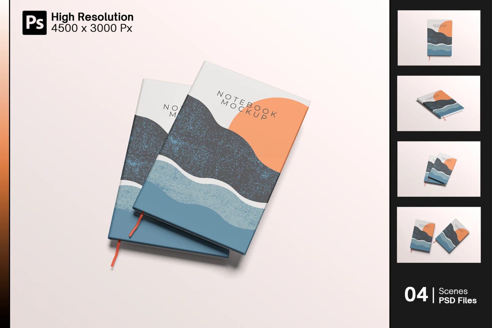Free Notebooks Mockup 1