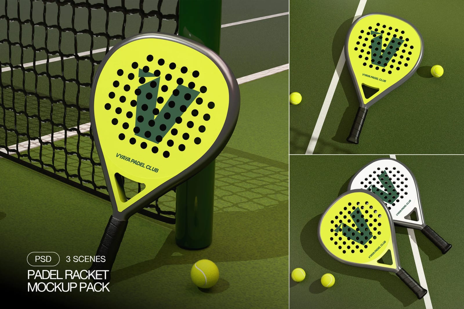 Free Padel Racket Mockup 1