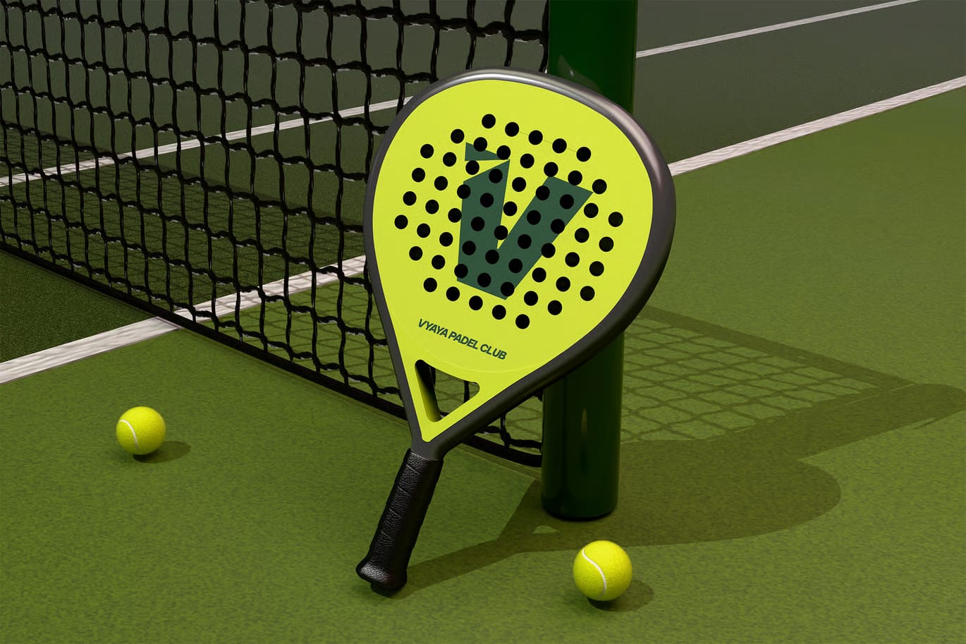 Free Padel Racket Mockup 2
