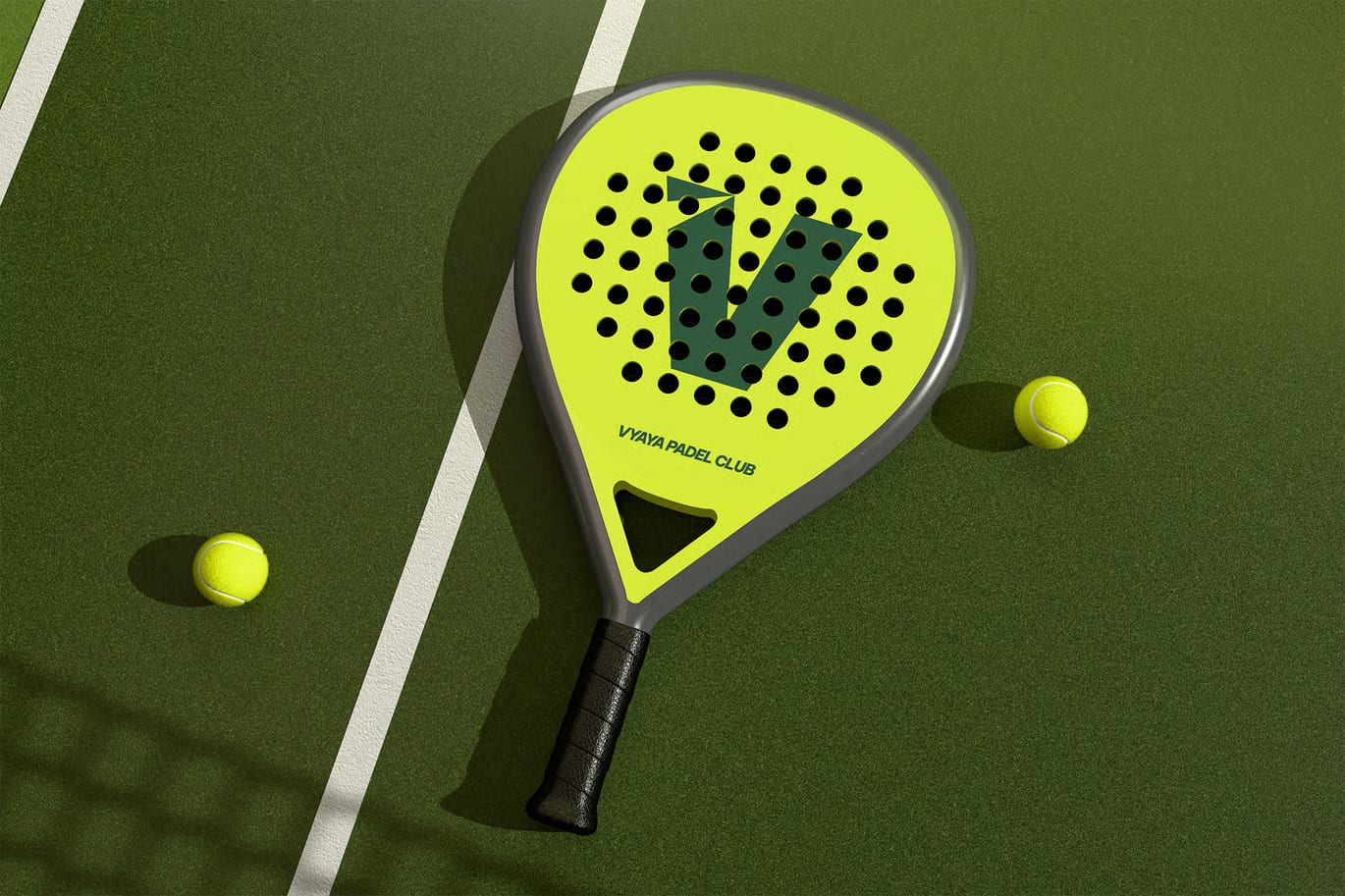 Free Padel Racket Mockup 3