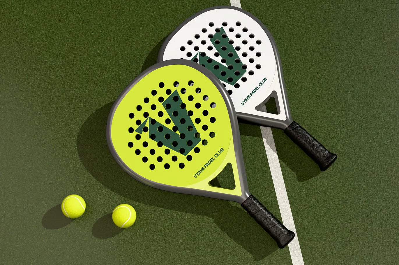 Free Padel Racket Mockup 4