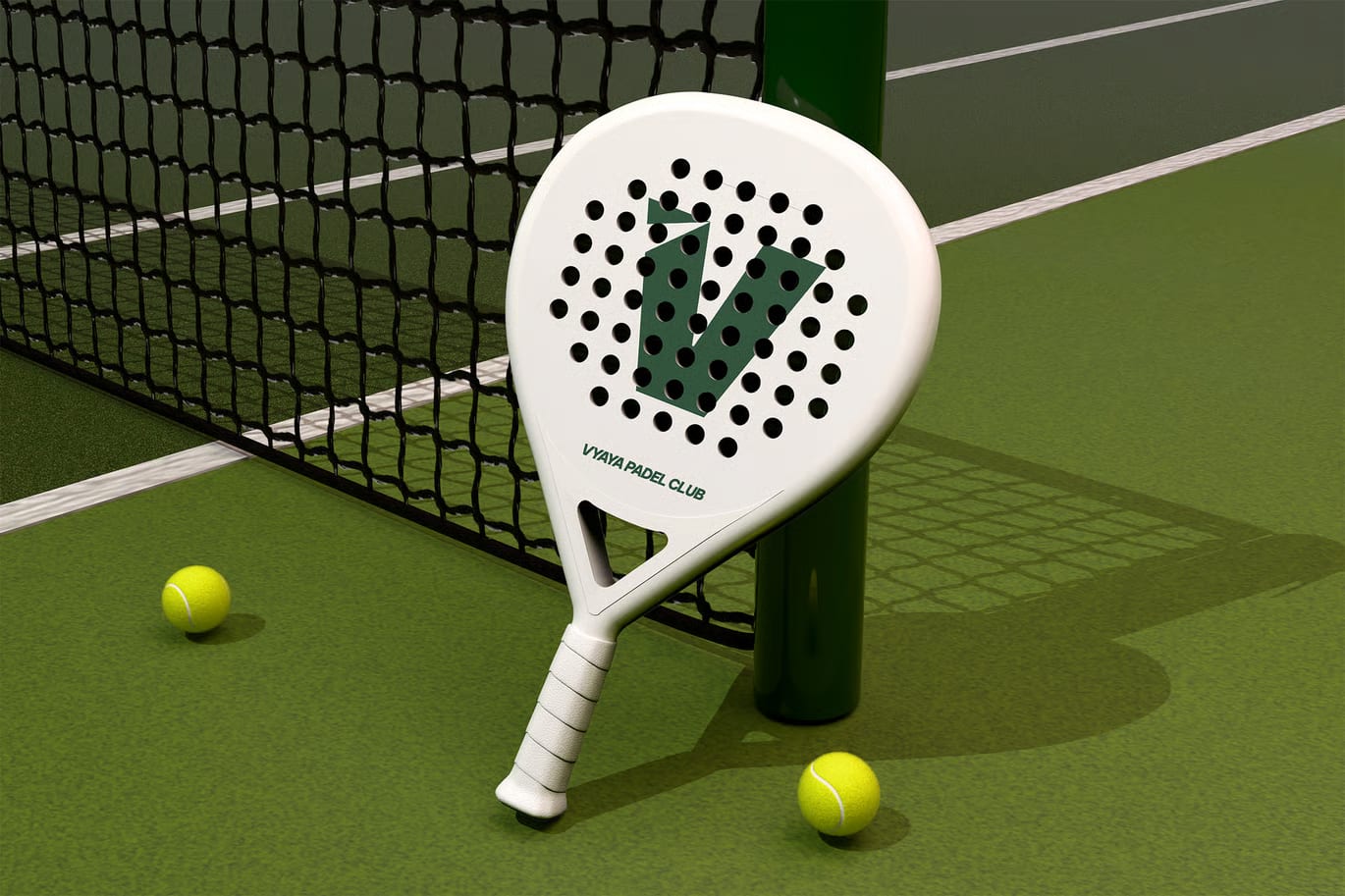Free Padel Racket Mockup 5