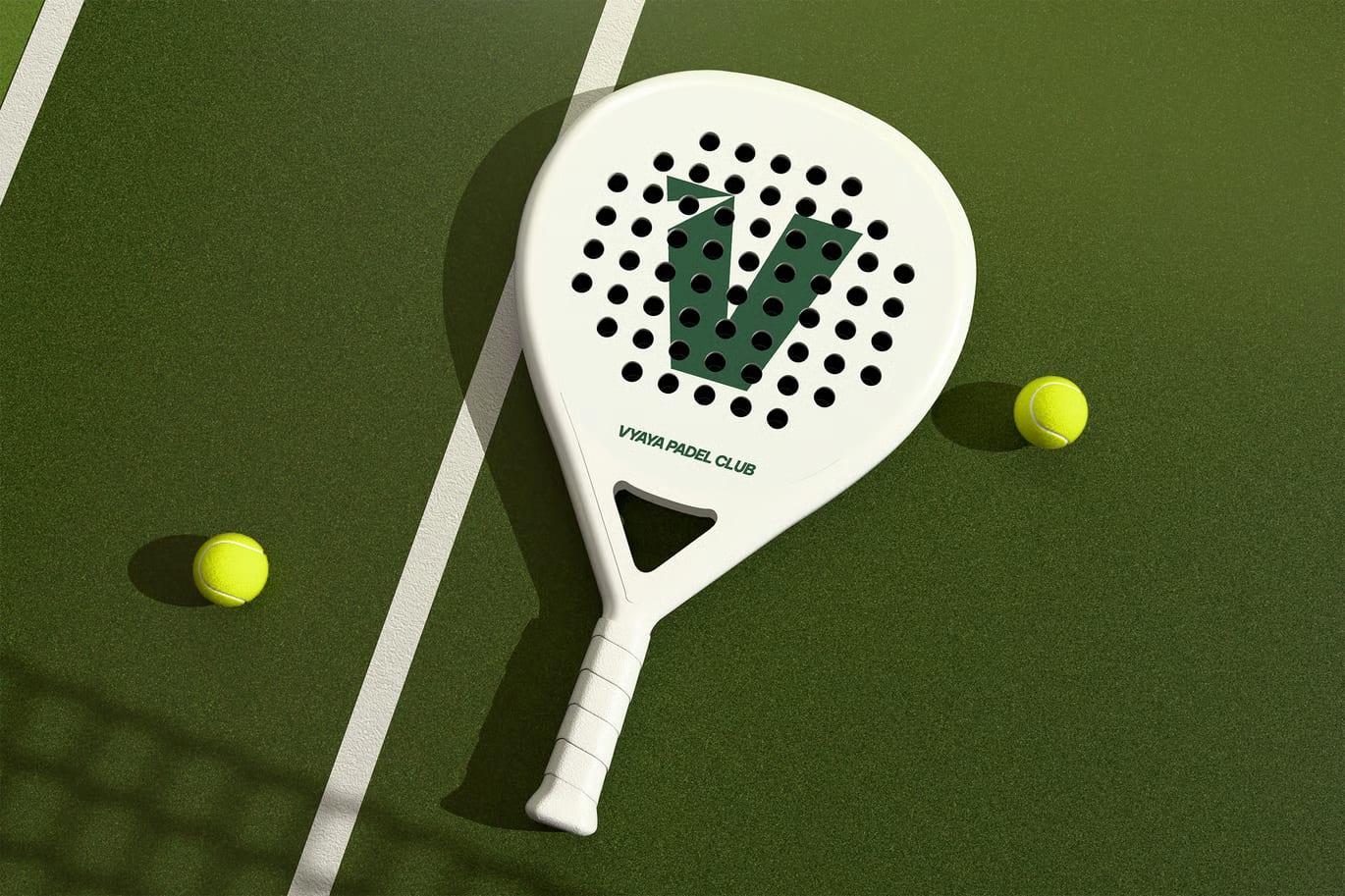 Free Padel Racket Mockup 6