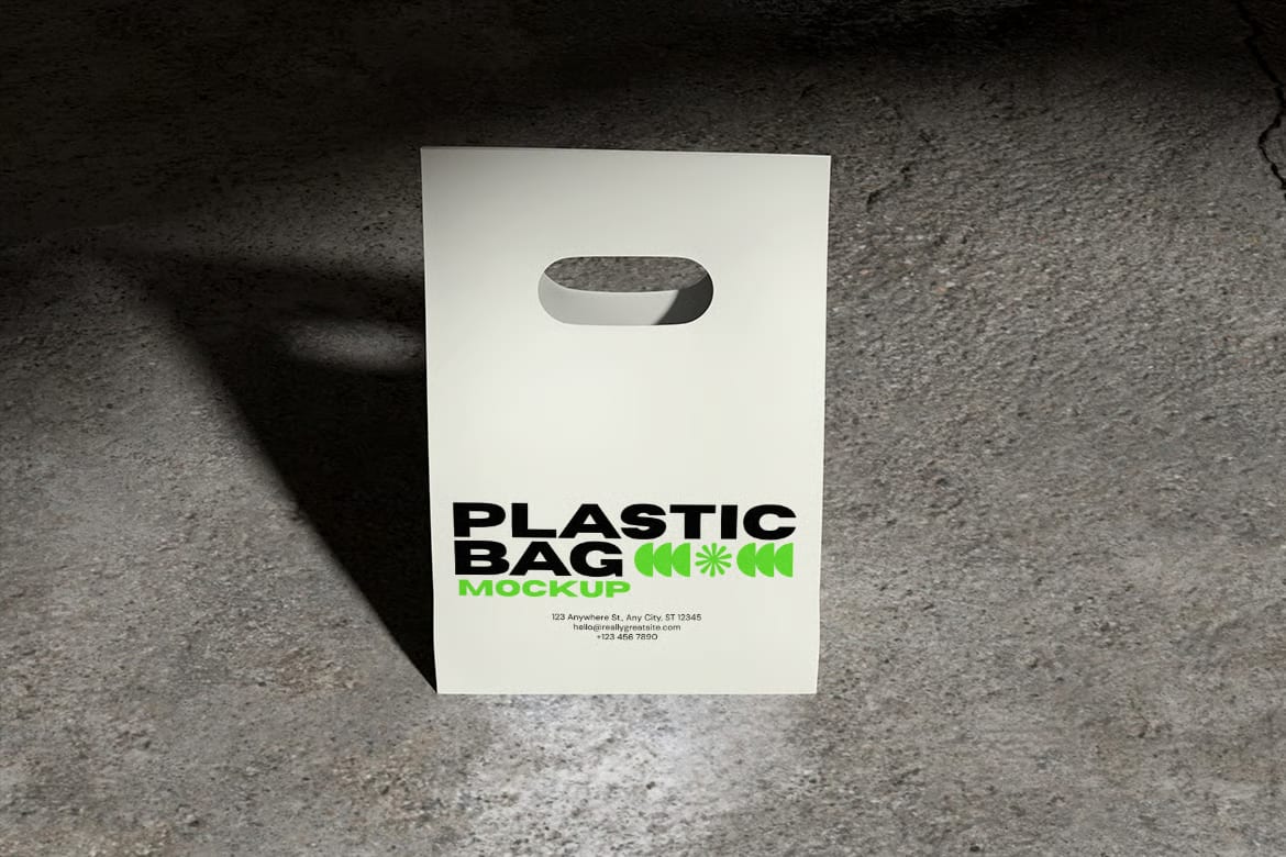 Free Plastic Bag Mockup 5