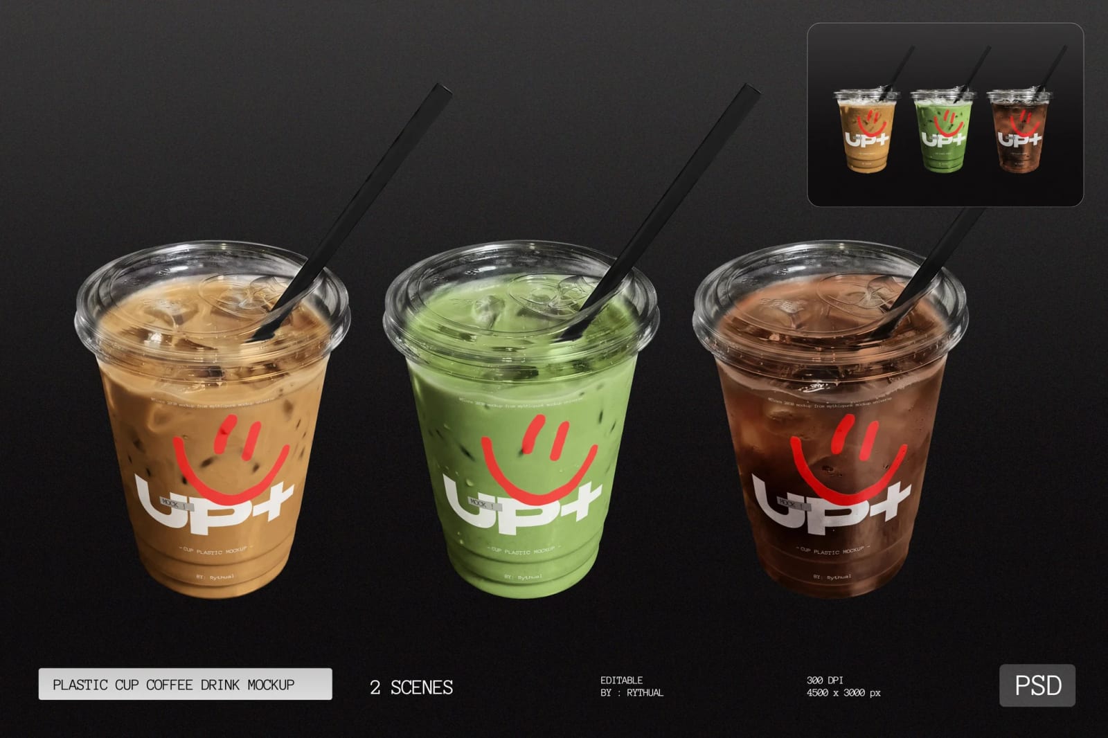 Free Plastic Cup Mockup 1
