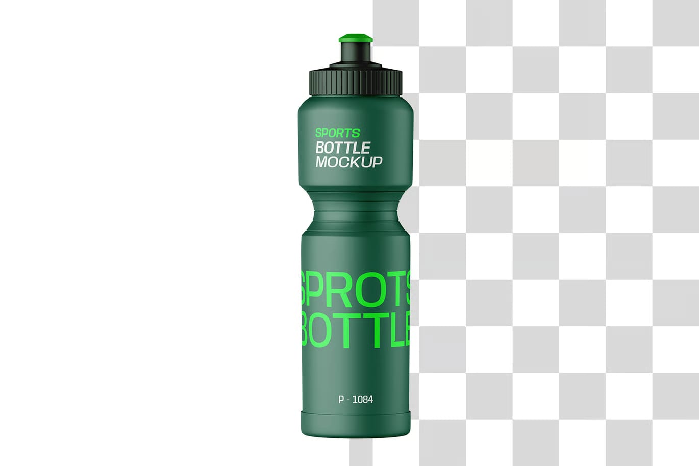 Free Plastic Water Bottle Mockup 2