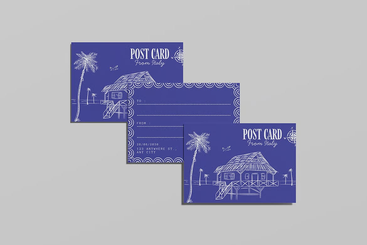 Free Postcard Mockup For Brand 2