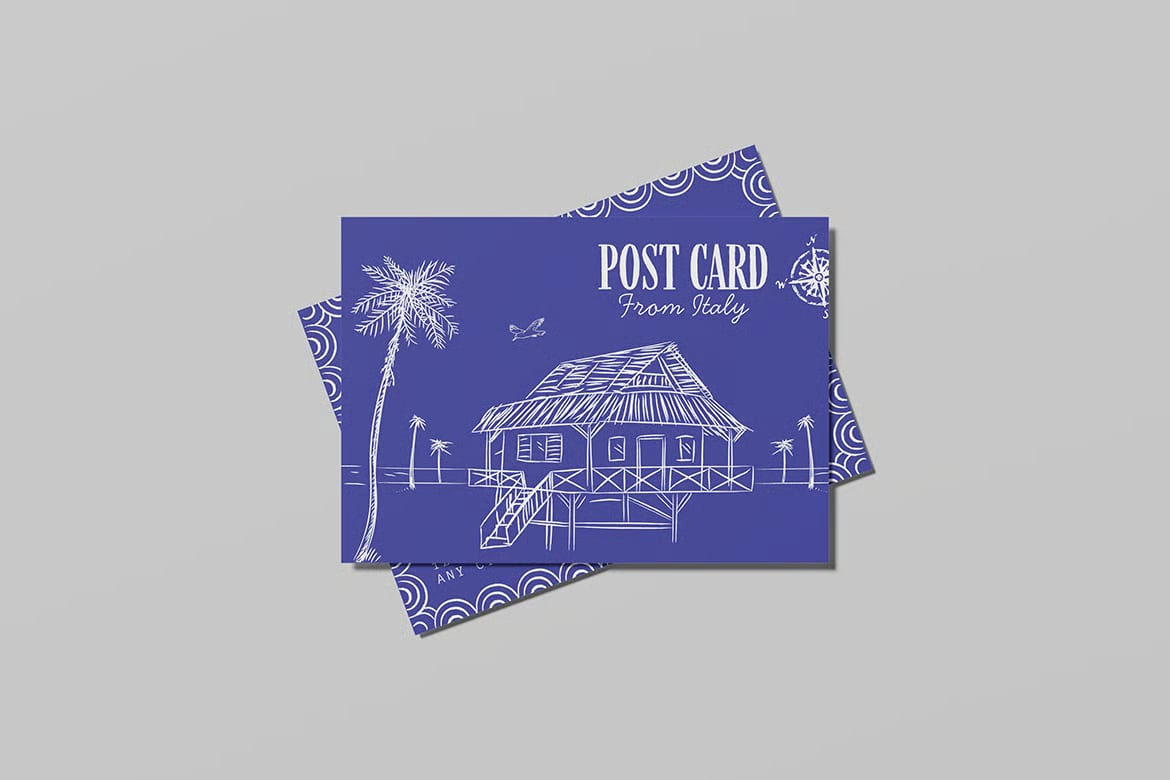 Free Postcard Mockup For Brand 3