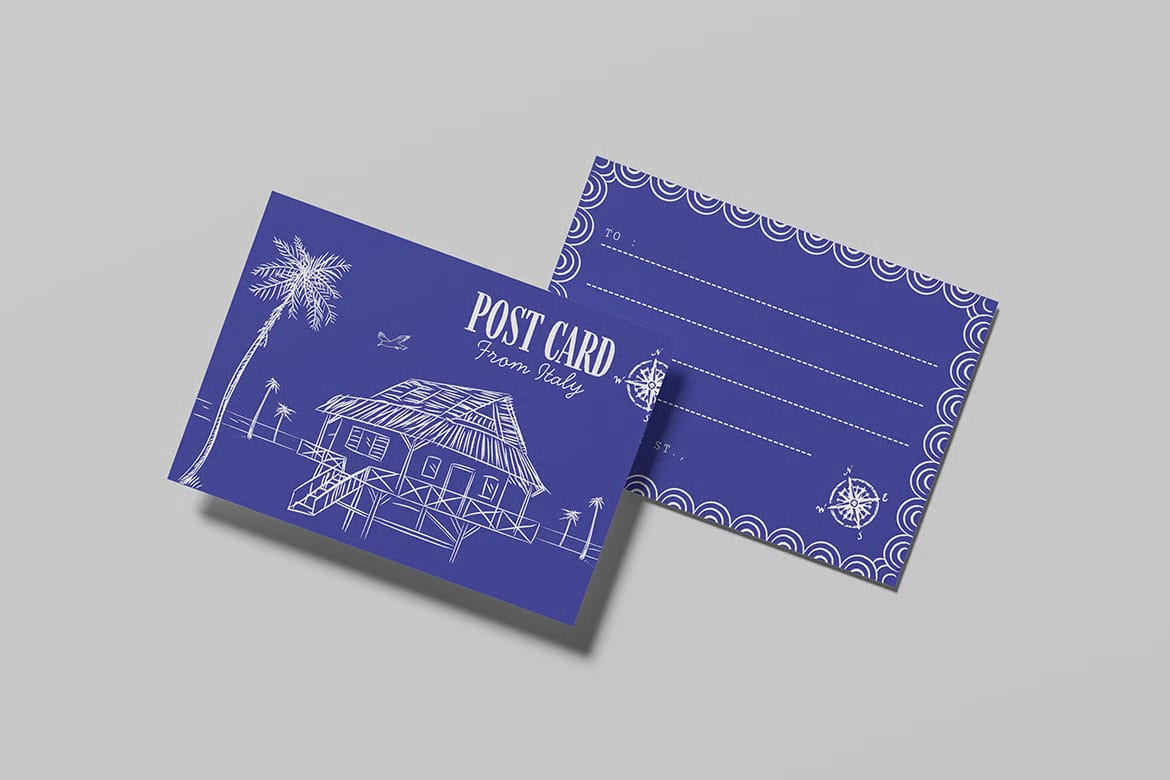 Free Postcard Mockup For Brand 4