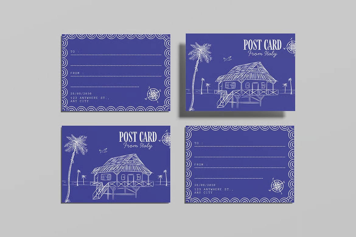 Free Postcard Mockup For Brand 5