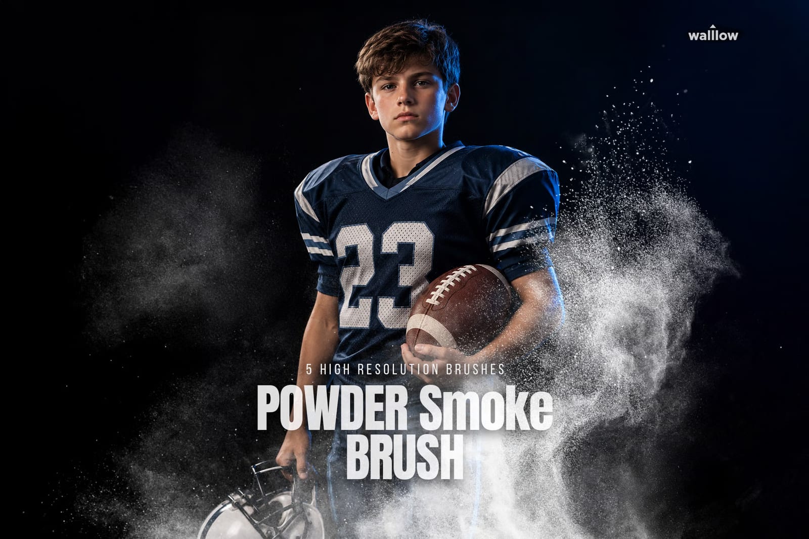 Free Powder Smoke Photoshop Brushes, Chalk Dust Stamp 1