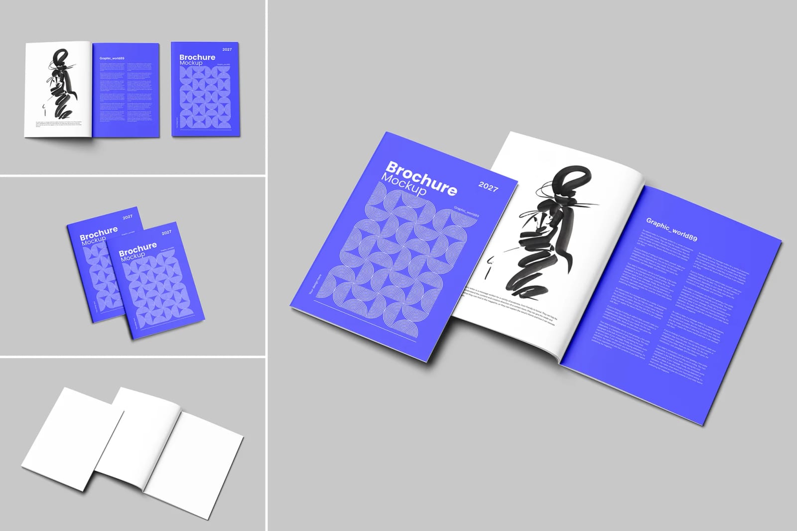 Free Realistic A4 Brochure Mockup 1