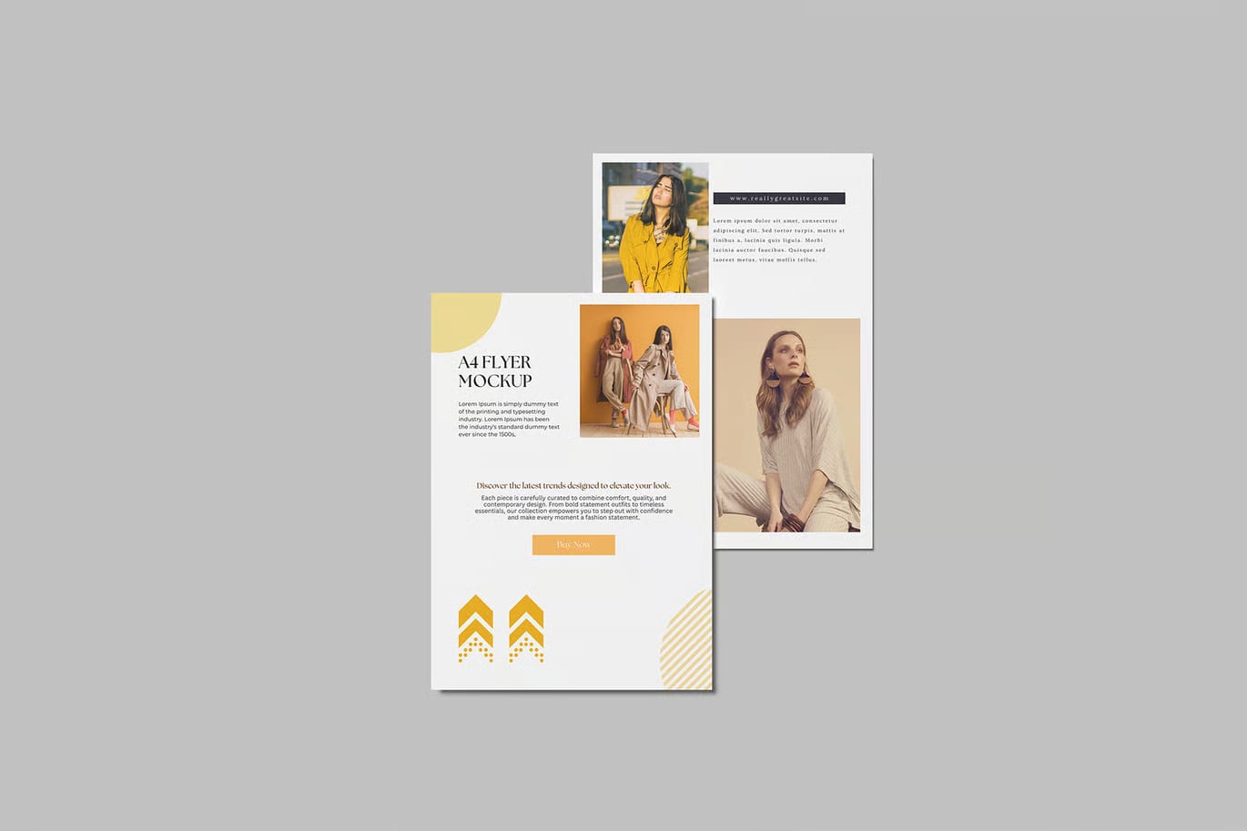 Free Realistic Flyer Mockup for Branding 3