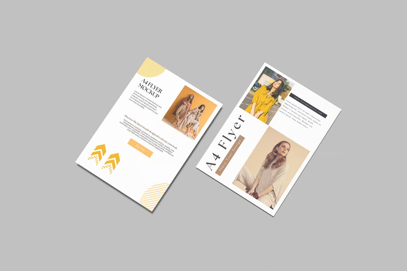 Free Realistic Flyer Mockup for Branding 4