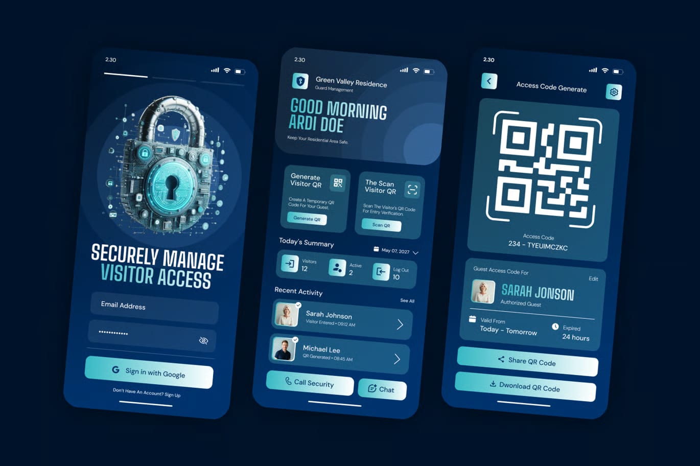 Free Residential Guard Management Mobile App 2