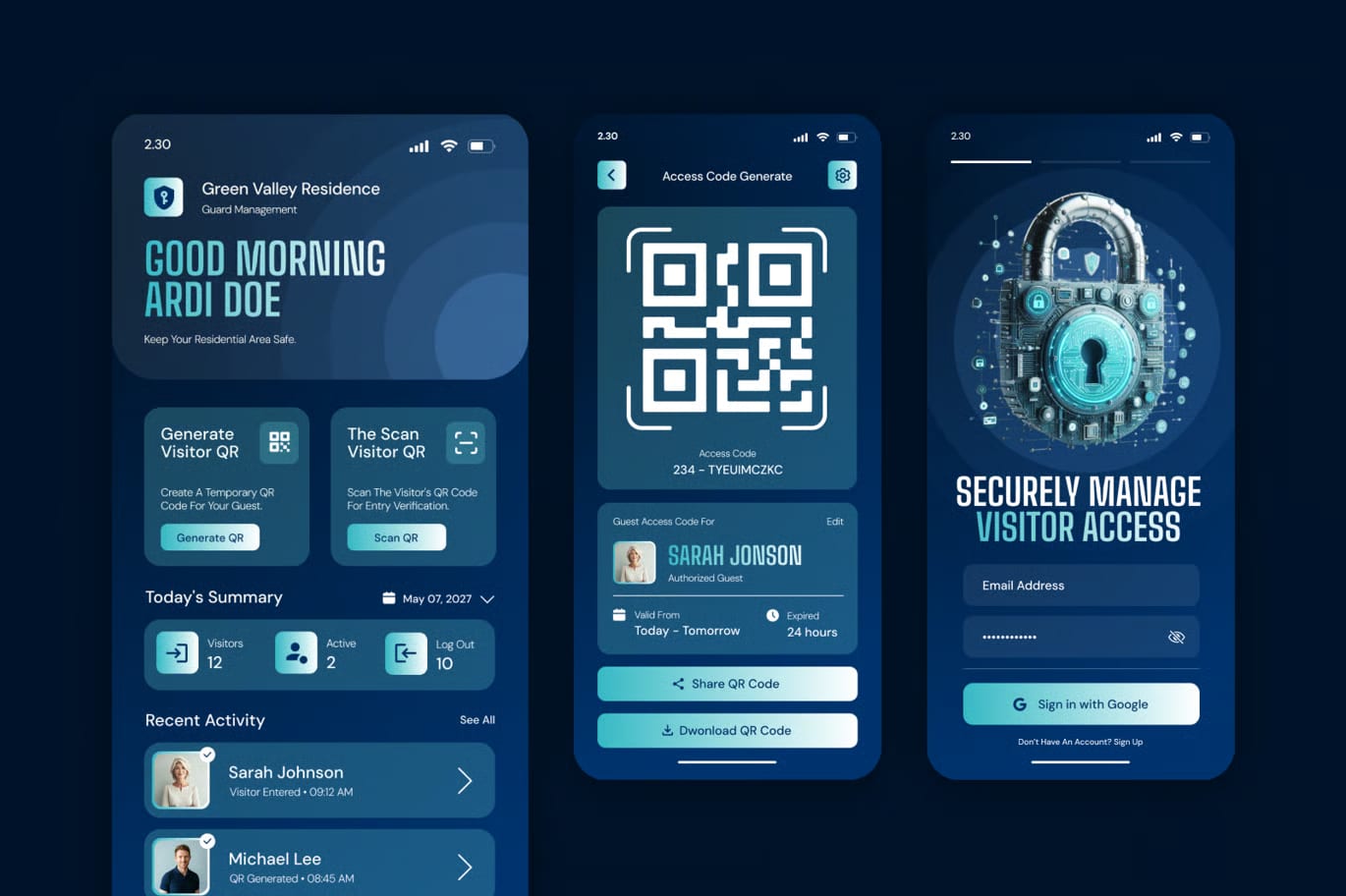 Free Residential Guard Management Mobile App 3