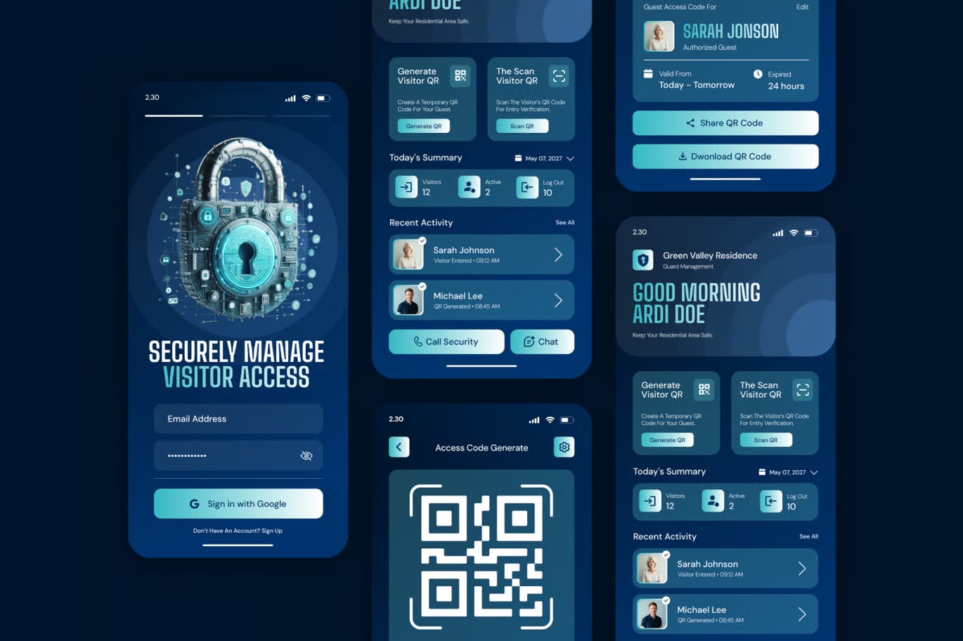 Free Residential Guard Management Mobile App 4