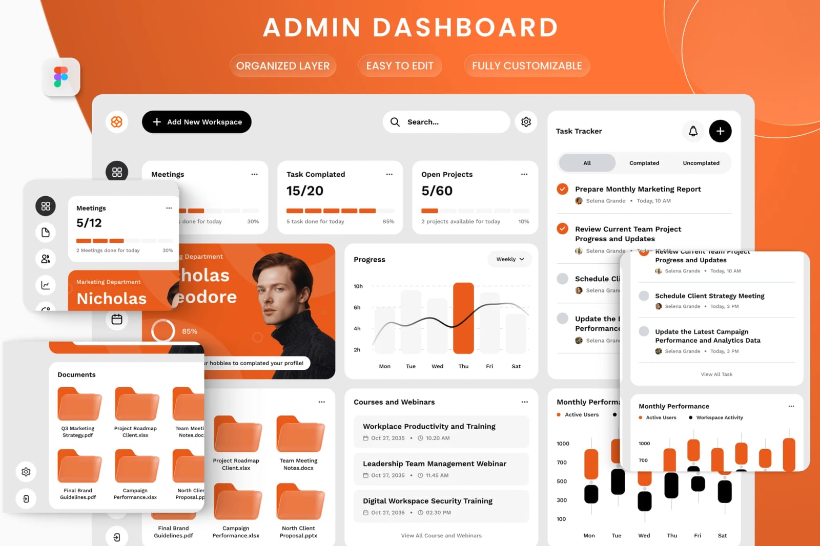 Free SaaS Workspace Admin Dashboard 1
