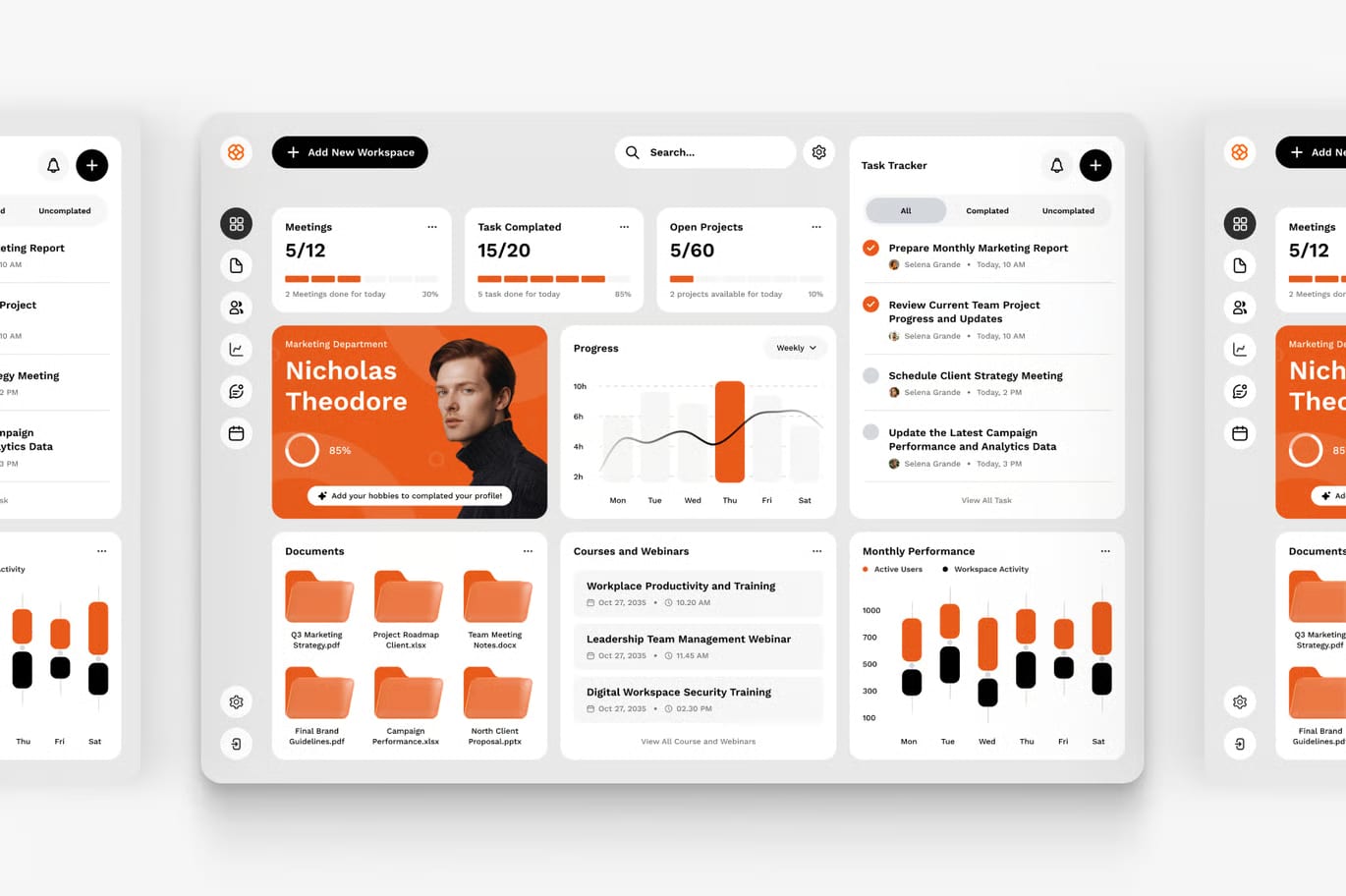 Free SaaS Workspace Admin Dashboard 2