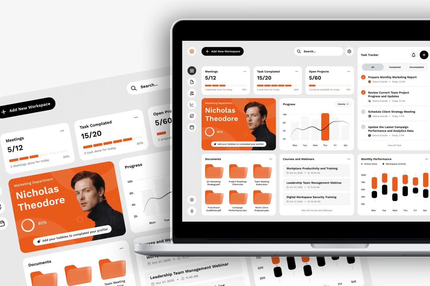 Free SaaS Workspace Admin Dashboard 3
