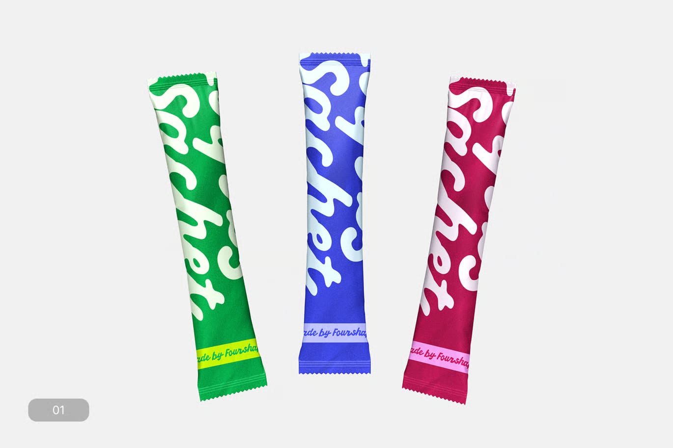 Free Sachet Mockup 2